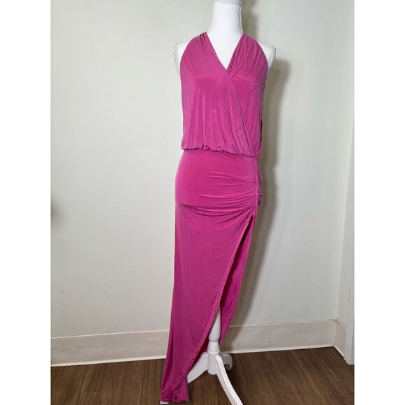 Young Fabulous and Broke Pink Knit Racerback Deep V-Neck Dess Sz XS - Picture 1 of 2